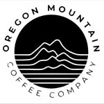 Circular logo with mountain lines and the text 'Oregon Mountain Coffee Company' around it.