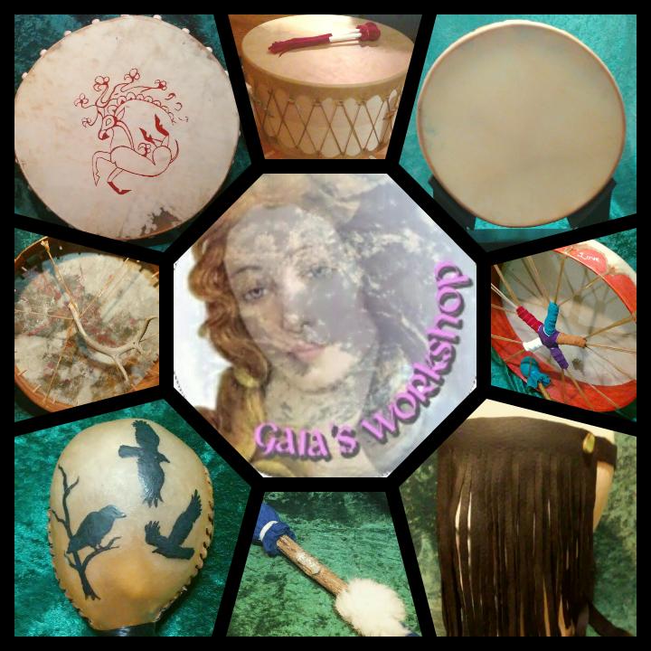 Collage of various objects including a decorated cake, drum, bowl, balloon, and a person with long hair, with a central portrait of a woman. Alt text word count: 20, confidence: 0.9